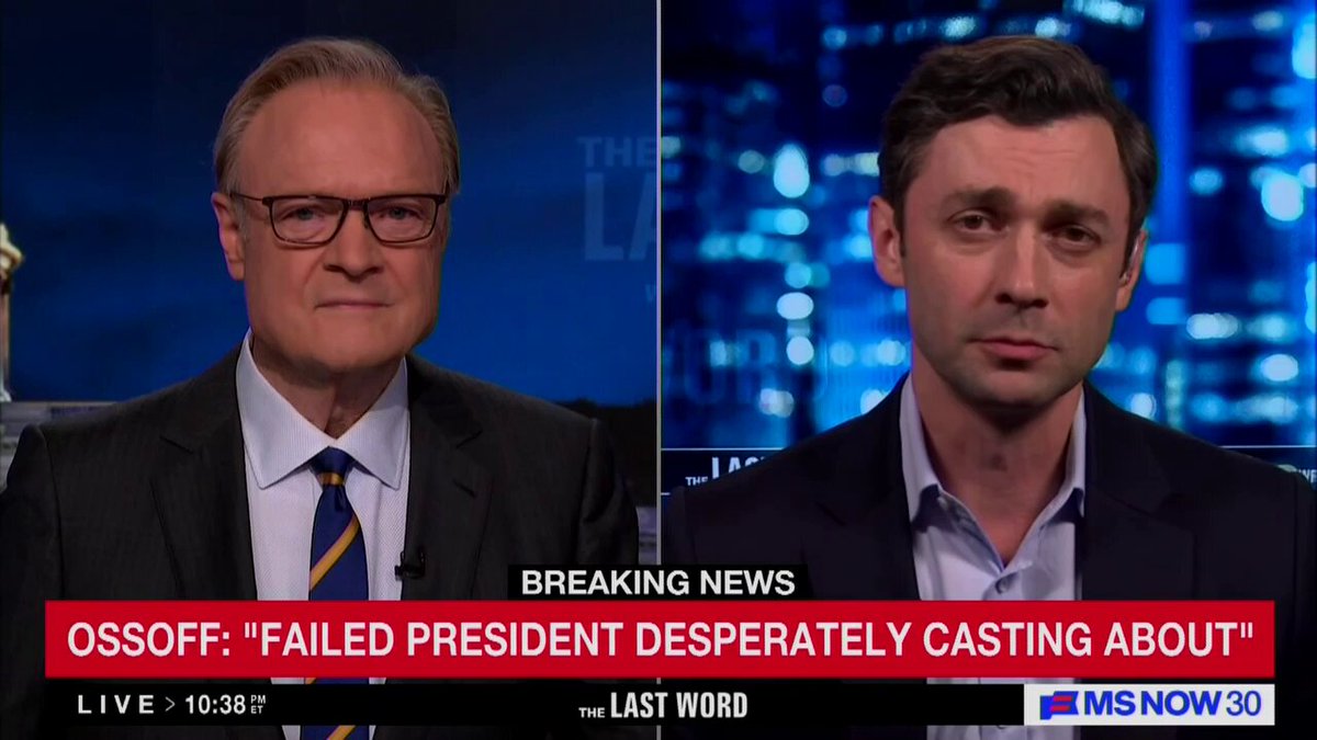Ossoff: "We restore checks and balances by winning this election overwhelmingly"