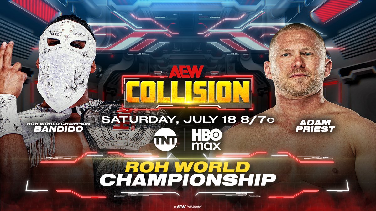 After a successful night on ROH TV, Dirty White Boy's search for singles gold has brought him back to challenging ROH World Champion @BandidoWrestler for a match on #AEWCollision!