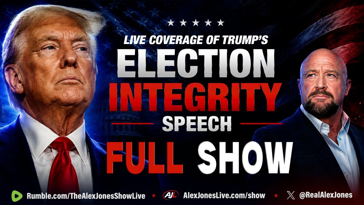 FULL SHOW: Coverage Of President Trump’s HISTORIC Speech Exposing Communist Chinese &amp; Their Allies’ Theft Of National &amp; Local Elections! Alex Jones &amp; Election Fraud Expert Patrick Byrne Deliver Critical Analysis!