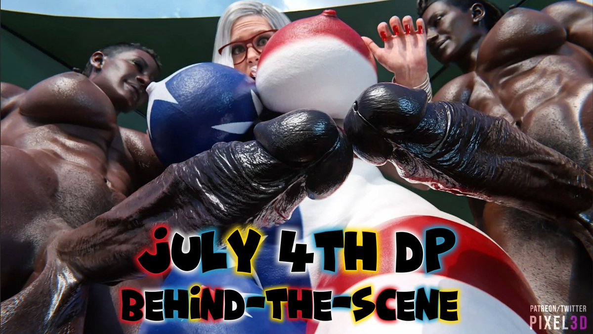 July 4th DP BTS! [Pixel3D] : milf futanari double penetration interracial big breasts big penis moaning sound heat 3:45 fire! 🍑🍆💦🔥🥵 Full uncut here 👇 #Rule34 #MILF #Futanari #DP #Pixel3D #NSFW
