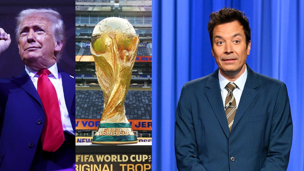 President Trump is expected to attend the World Cup Final. Argentina and Spain both pointed at each other like, “And he’s rooting for YOU!” #FallonTonight