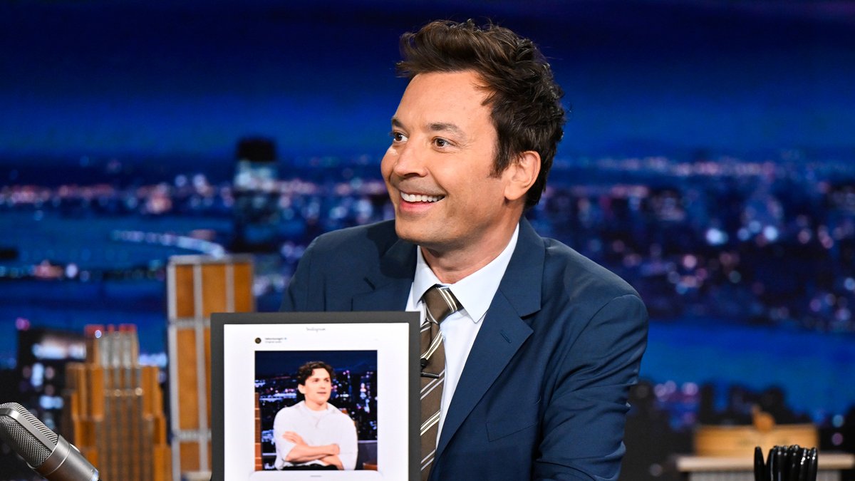 .Erling Haaland Haaland has entered the chat! Tom Holland #FallonTonight #FIFAWorldCup