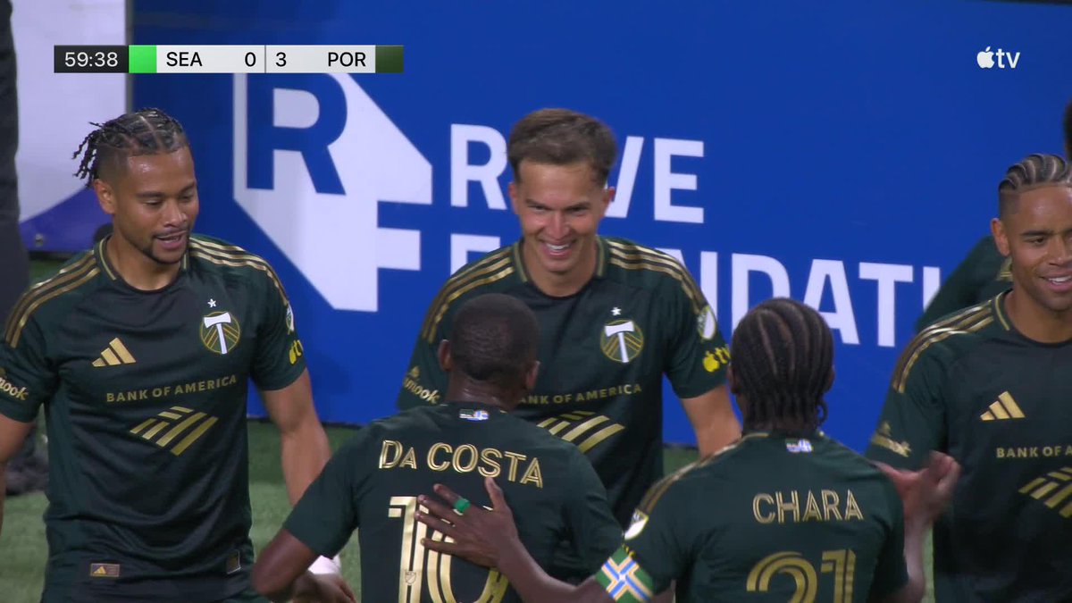 TIMBERS ARE FLYING. Cole Bassett makes it three! 😳