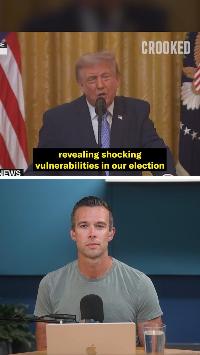 "I am no more worried after this speech than I was before. This was just stupid." –Dan Pfeiffer on Trump's election integrity speech.