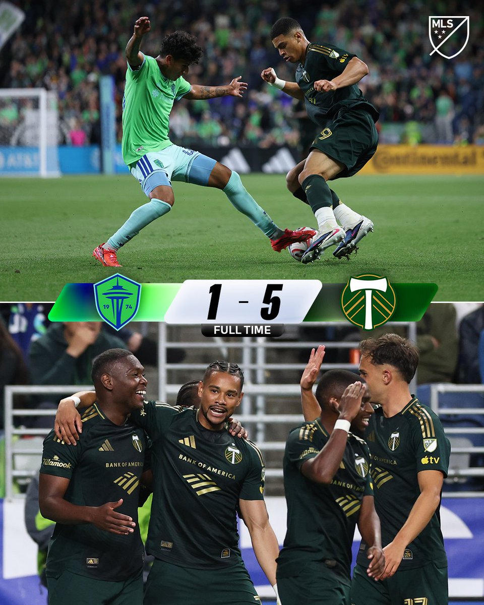 .Portland Timbers had never scored five vs. Seattle. Until tonight. 🔥