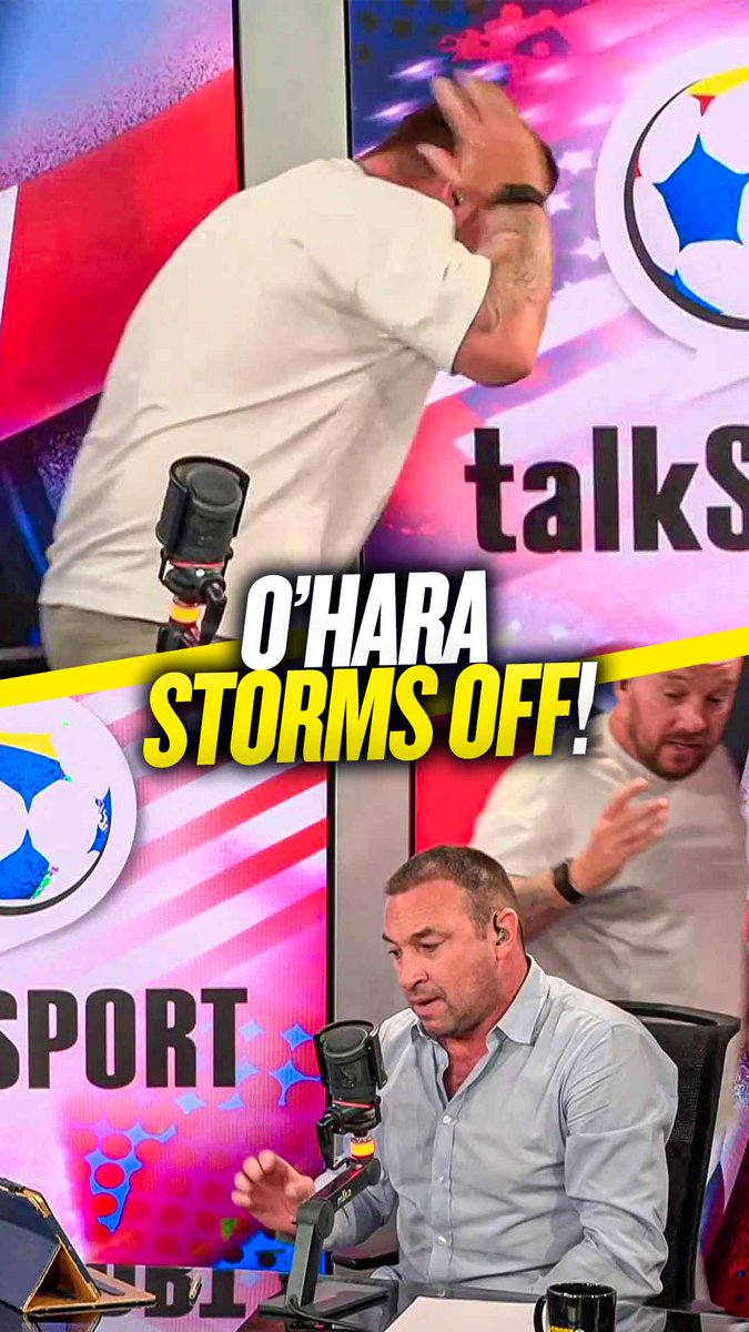 😤 Cundy: "Don't get angry with me!" 😡 O'Hara: "I am getting angry... you're winding me up!" O'Hara storms out of the studio after epic Tuchel tactics argument with Cundy! 👀🚶♂️