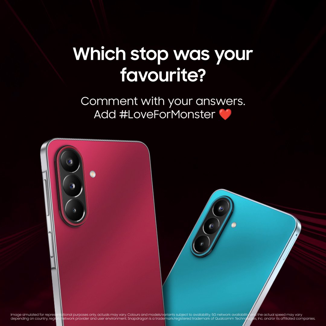 Take the road to next level performance with the all-new #GalaxyM47 5G and experience smoother gaming, faster game loading, and seamless multitasking with a powerful Snapdragon processor and fast LPDDR5X RAM. #NextLevelMonster #LoveForMonster #Samsung