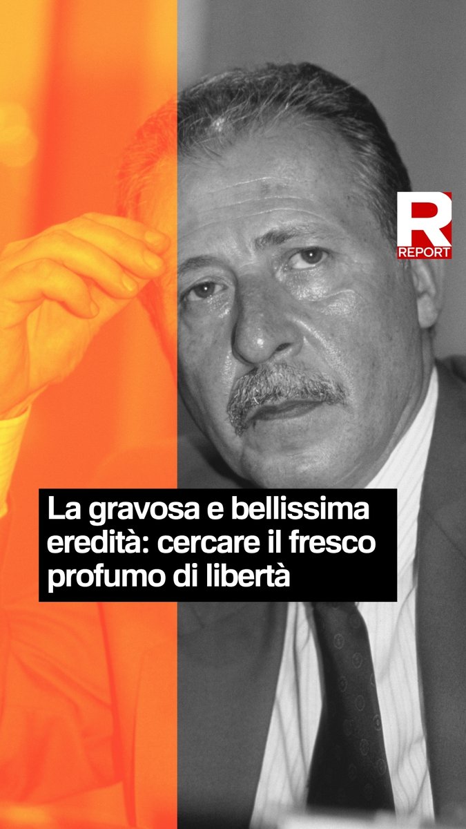 Palermo, 20 giugno 1992: Paolo Borsellino interviene alla veglia in memoria dell'amico e collega Giovanni Falcone presso la Chiesa di San Domenico. Il servizio fu firmato da David Sassoli e Giuliano Giubilei La ricerca di archivio è di Alessia Pelagaggi