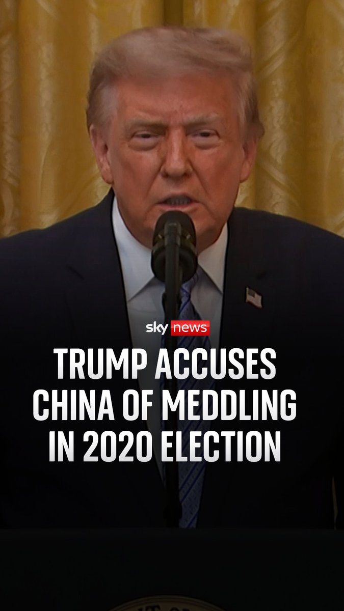 Donald Trump has made allegations against China, saying that they carried out "the largest compromise of election data in history". A Chinese spokesperson said that China "has never and will never interfere in the presidential elections of the U.S." James Matthews reports