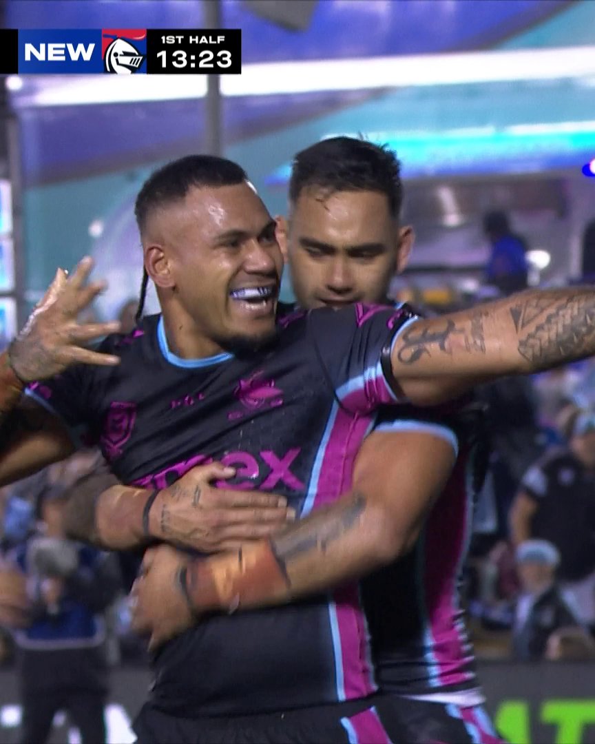 Katoa doesn't miss with the arrow celebration! 🏹 #NRL