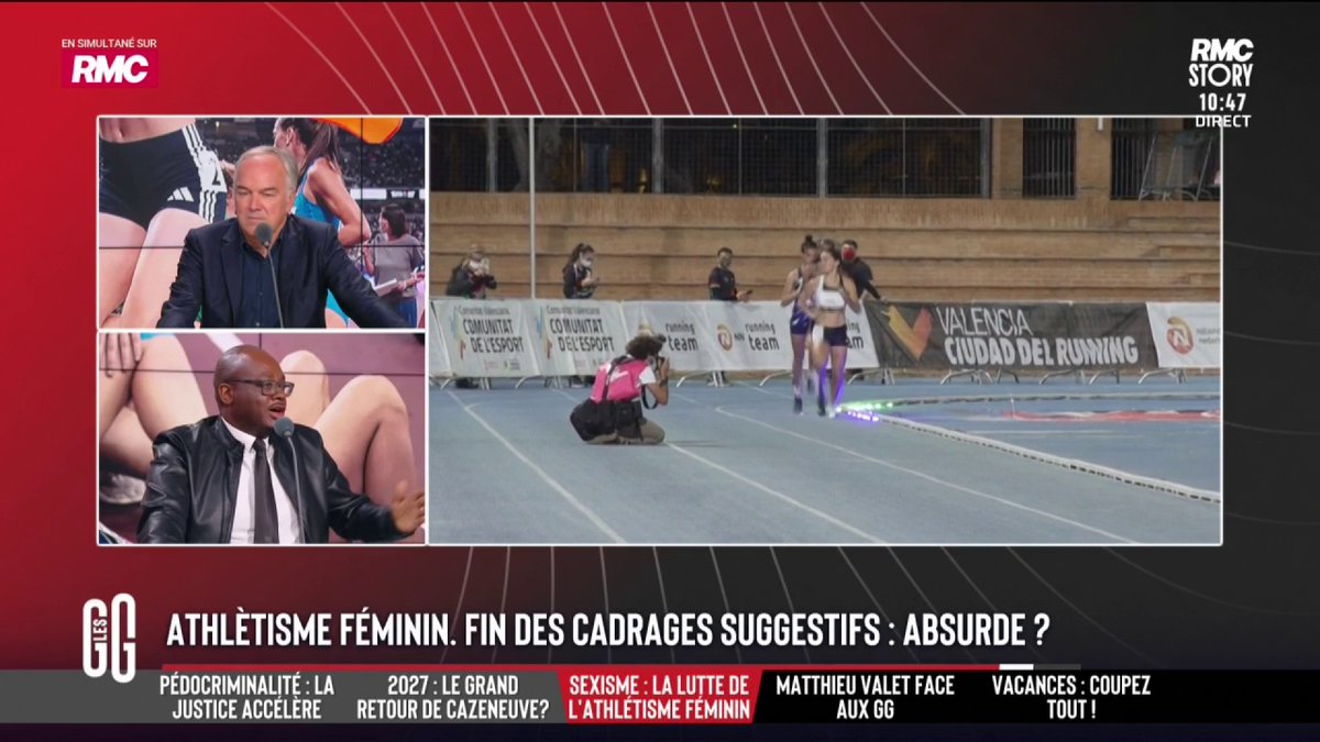 👟 Athlétisme féminin : fini les cadrages suggestifs à la télévision 🎙️ Abel Boyi : "On est dans le délire du wokisme" 🎙️ Sandrine Pégand : "Des images sexualisent les athlètes, comme les gros plans sur les fesses" 🎙️ Abel Boyi : "Tu ne regardes pas le sport, pardon !" #GGRMC