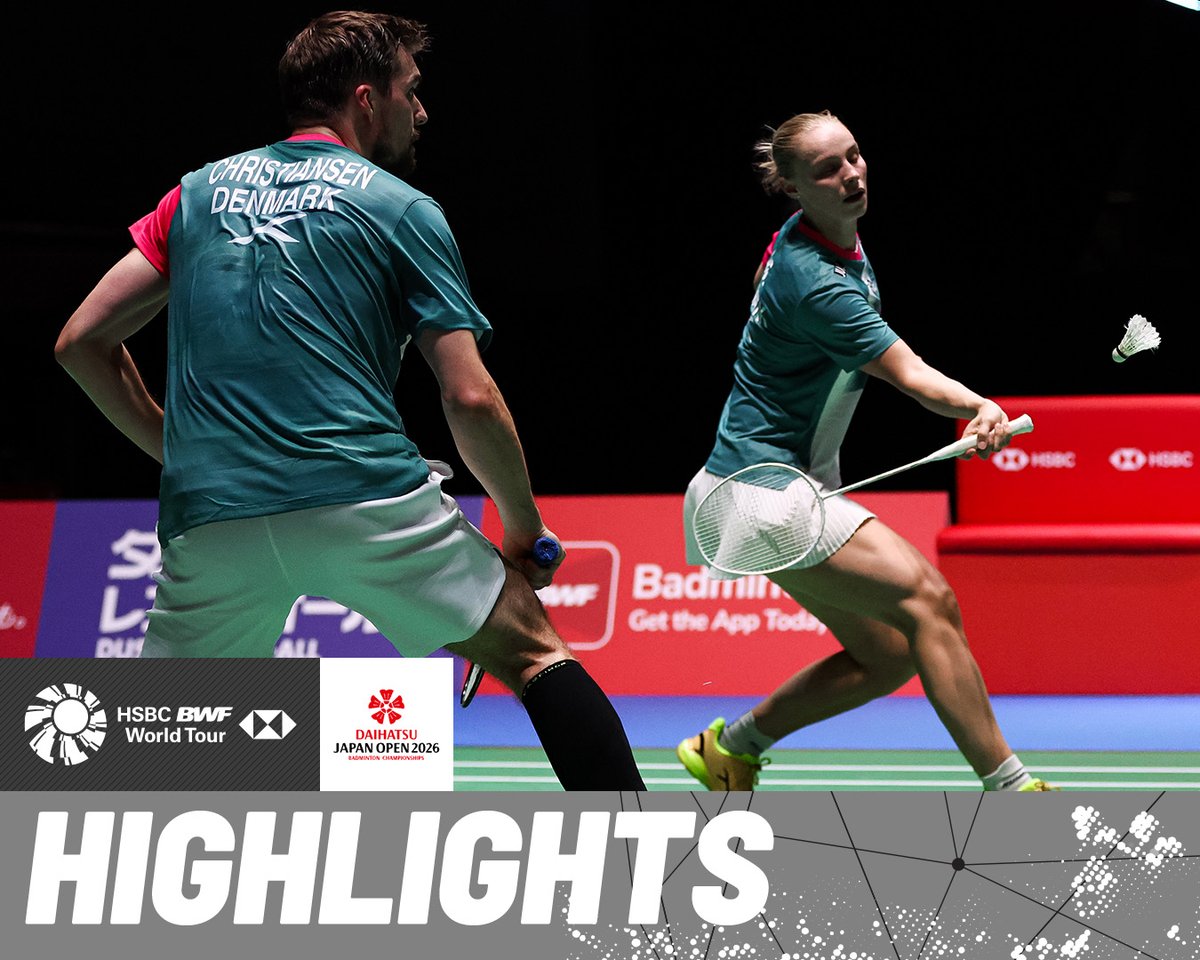 No.3 seeds Christiansen/Bøje 🇩🇰 take on Wong/Cheng 🇲🇾. #BWFWorldTour #JapanOpen2026