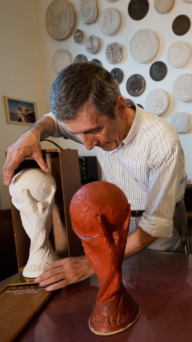 The Italian sculptor who designed the FIFA World Cup trophy wanted to capture three sporting emotions in a single spiralling form: the athlete’s struggle, the fan’s jubilation and the moment of victory.