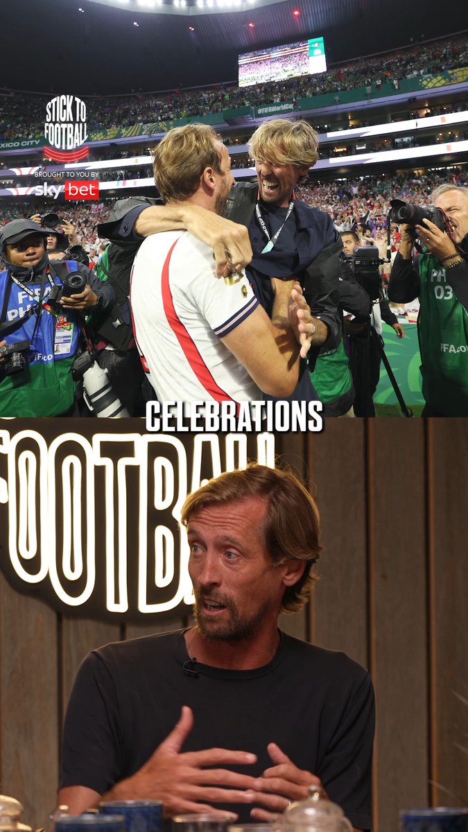 "I thought you were in the squad!" 🤣 How Crouchy nearly found himself right in the middle of England's full-time celebrations! 😂