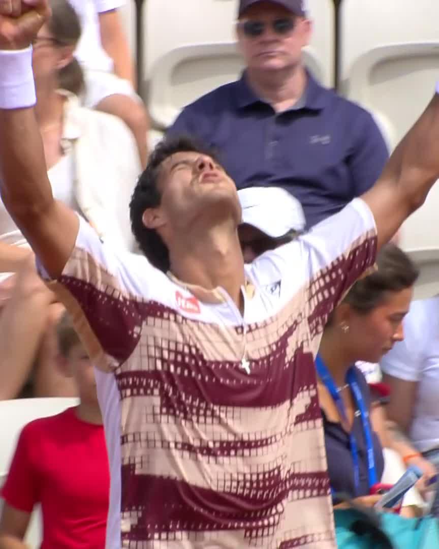 Vallejo the history maker 🇵🇾 The Paraguayan defeats Travaglia 7-6 6-2 for his first Tour semi-final & his nation's first in 24 years! #NordeaOpen