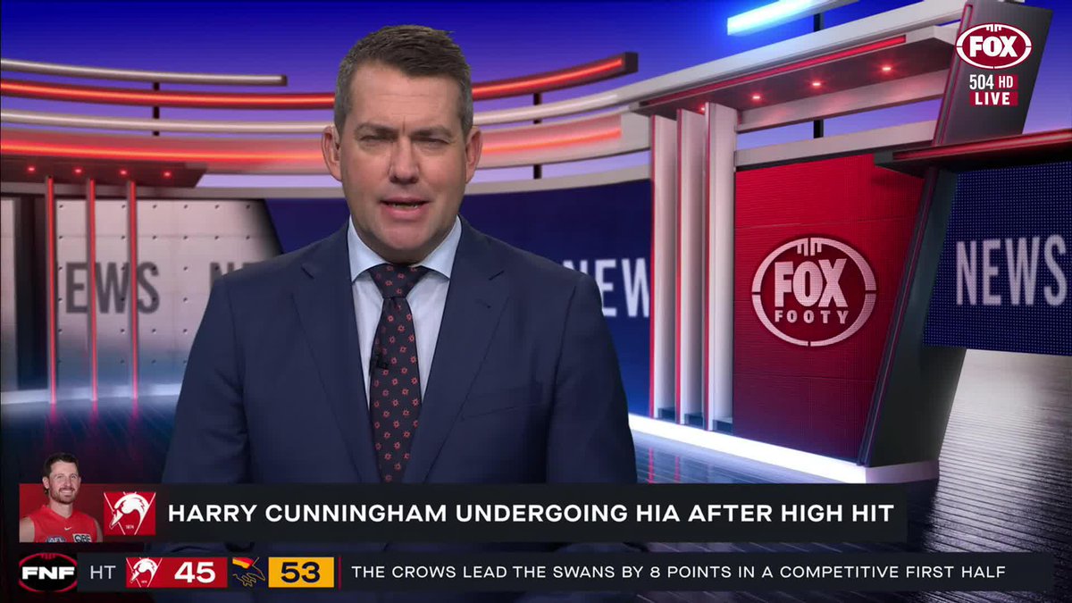 'REALLY CURIOUS' 🧐 Jon Ralph on a potential MRO worry for Adelaide's Darcy Fogarty after his tackle on Harry Cunningham. 📺 Watch #AFLSwansCrows on Ch.504 or stream on Kayo: ✍️ BLOG 🔢 MATCH CENTRE