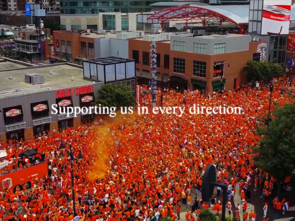 Always and everywhere, you showed up. 🌎 Thank you, fans. 🧡 #NothingLikeOranje #FIFAWorldCup