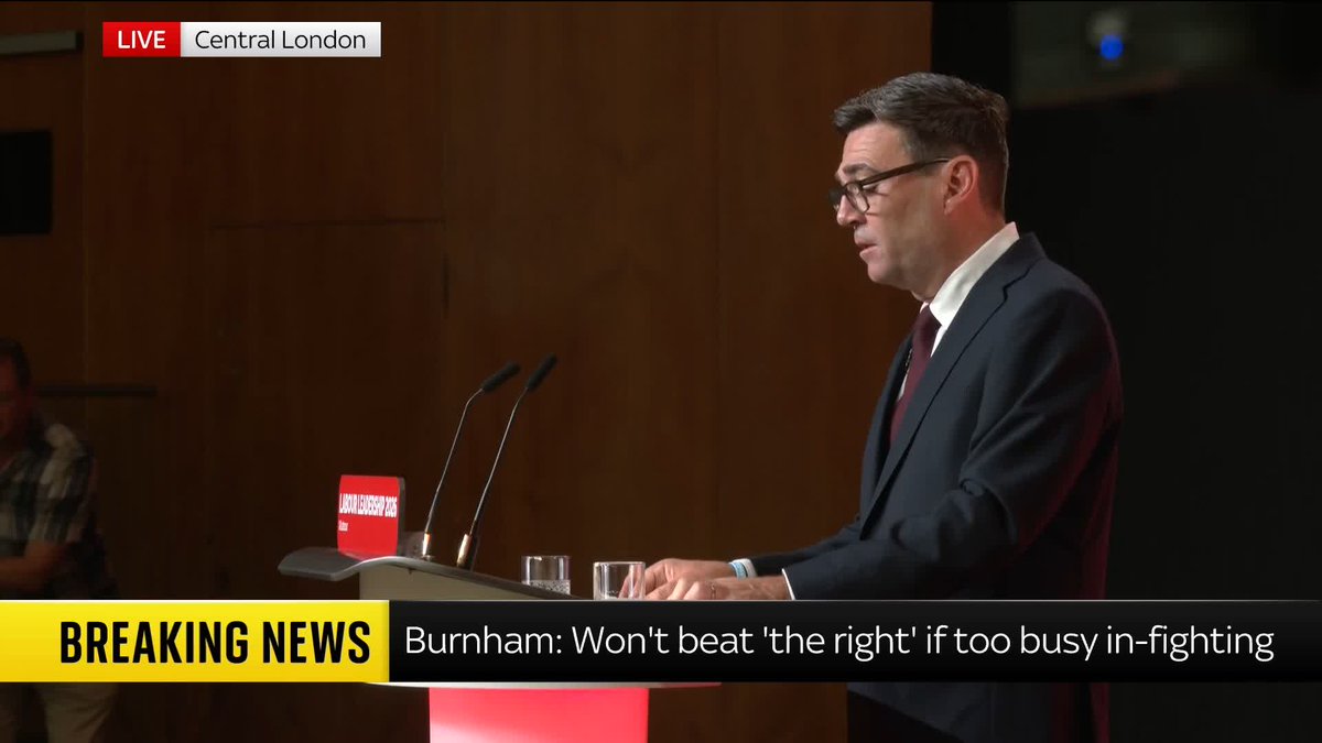 'I haven't made any decisions yet about who will be in that top team, but I will soon. And when I have, you will see it reflects all parts of our party.' Andy Burnham addresses the Labour Party for the first time as leader Follow our live updates: