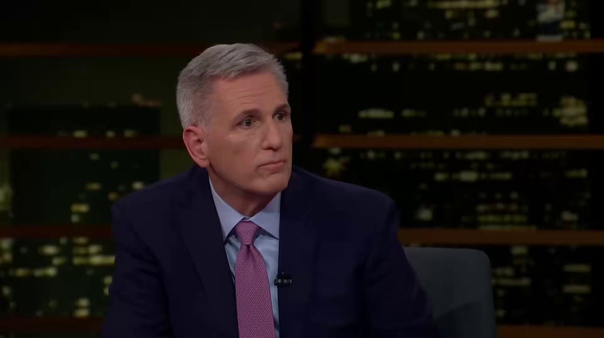 BREAKING 🚨 Bill Maher: “What are the chances of California electing a Republican governor?” Kevin McCarthy: “Very slim.” Bill Maher: “Exactly.” Neil deGrasse Tyson: “Massachusetts did it many times. You know why? You can't get bluer than Massachusetts… So, it's not an impossible thing.” Kevin McCarthy: “The top two system the top two system has failed us.” Bill Maher: “Blue states with Republican governors are the most popular because they're in a blue state, so they can't be Ken Paxton. But they're not crazy woke.” “Why can't the whole country do this?”