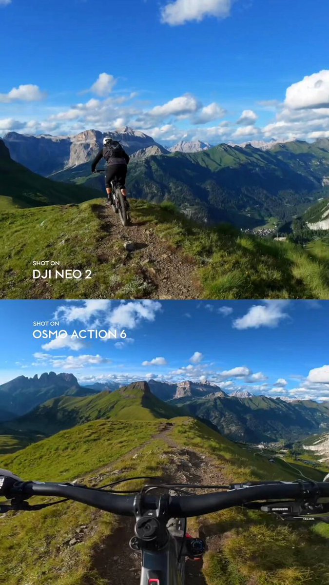 DJI Neo 2 captures the epic scale of the landscape, while Osmo Action 6 brings every moment to life in immersive POV. 🎥: iron.mike83 #DJI #DJINeo2 #OsmoAction6 #Drone #ActionCamera