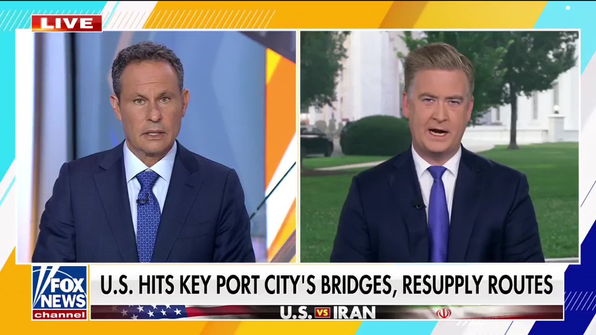NEW: The U.S. military is trying to isolate the IRGC with the latest wave of strikes in Iran targeting bridges and roads around the country's largest port on the Strait of Hormuz, Bandar Abbas. The goal is to cut off key supply routes to one of Iran's most important military hubs, which is crucial to controlling the Strait of Hormuz. The strikes come as the IRGC violates another provision of the memorandum by engaging with its terror proxies. Peter Doocy reports the latest.