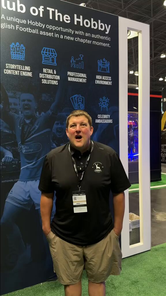"I hope people discover the realism of what's going on in Hartlepool." Landon putting Pools on the map 🔵⚪️ #FanaticsFest Triple Diamond Sports Breaks