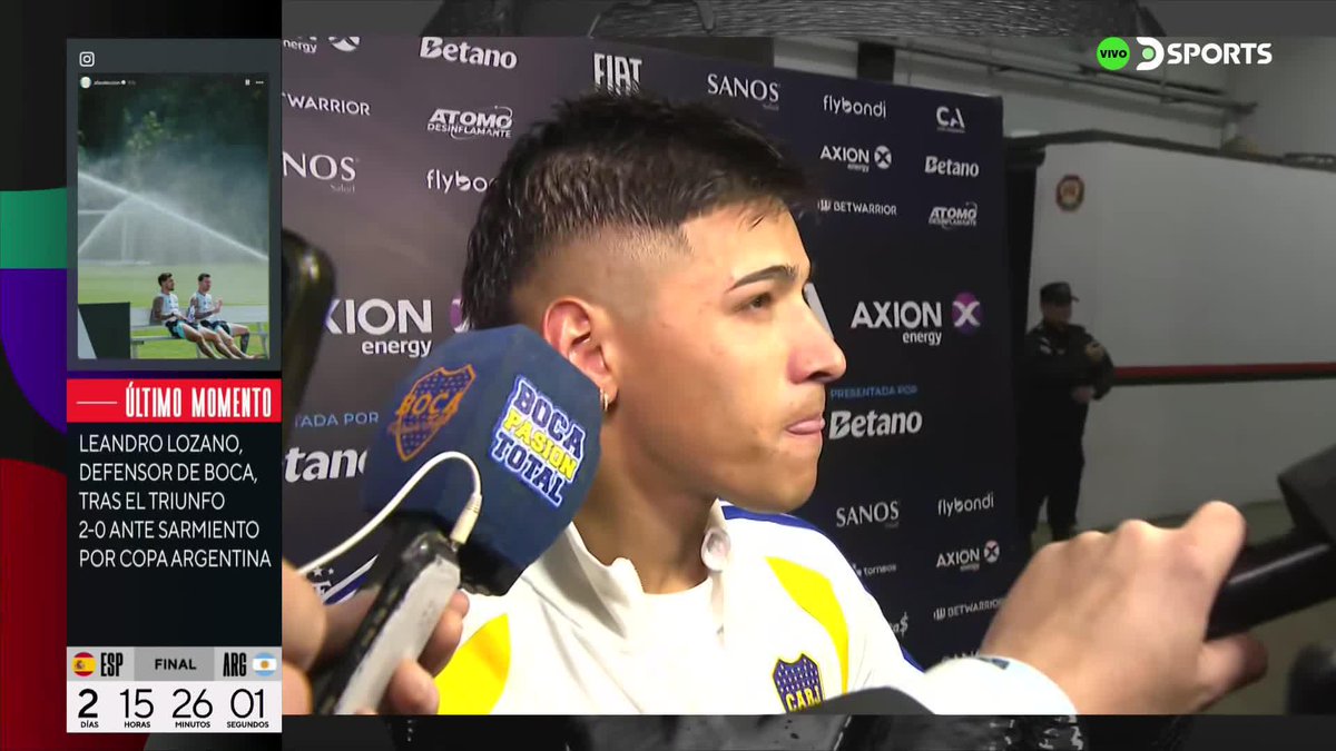 🗣️🇺🇾 “Acá ganamos hoy y mañana tenemos que levantarnos y volver a ganar. Es así en un equipo tan grande” Leandro Lozano tras su debut en Boca Juniors