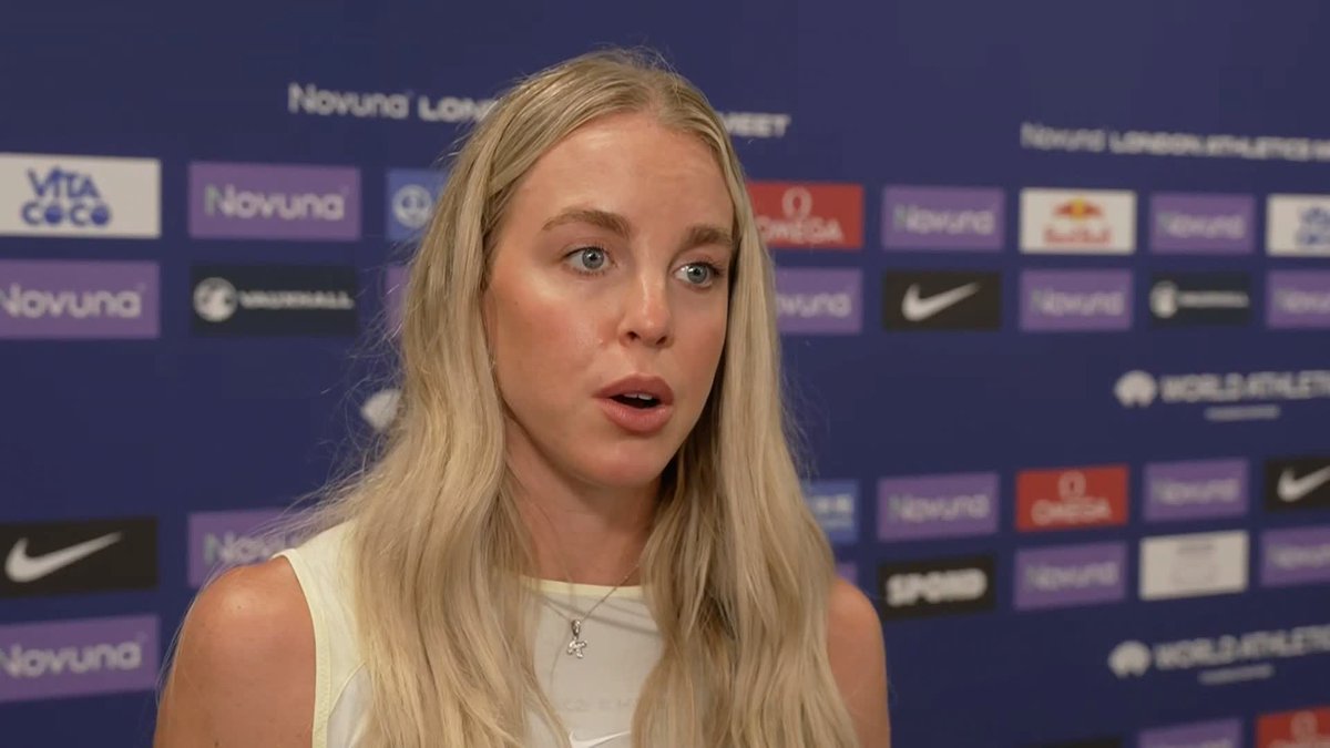 "Most importantly I want to win tomorrow" 🗣️ Keely Hodgkinson discusses the impact of her fall in training and the importance of winning her next race 🏃♀️
