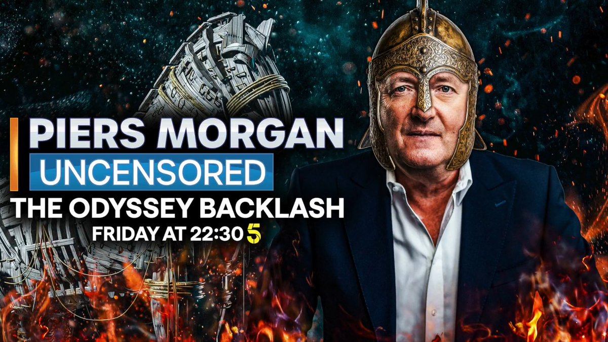 Christopher Nolan's The Odyssey released in cinemas today... but has it been ravaged by Hollywood wokery? Tune into Piers Morgan Uncensored on 5 at 10.30pm 👇 📺 Piers Morgan | Channel 5