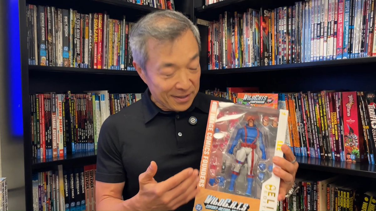 Jim Lee showcases the newest addition to our Image Comic Founders Series: Spartan (WildC.A.T.s) launching for pre-order on JULY 23rd at select retailers! 7" McFarlane Elite Edition action figure includes a sweepstakes entry for Jim Lee original artwork, plus a phone accessory, energy effects, extra hands, alternate heads and collectible art card. #McFarlaneToys #Spartan #EliteEdition #ImageComics #JimLee #WildCats