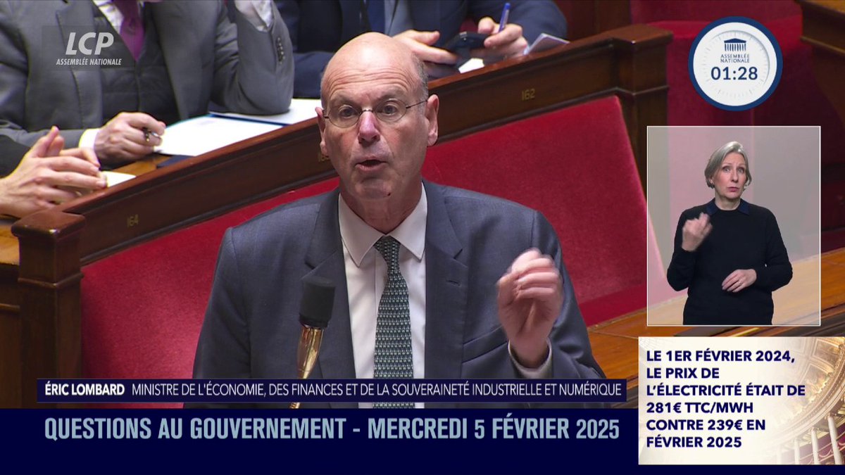 Ça, c’est Éric Lombard qui promettait en 2025 que le gouvernement veillerait à ce que le tarif de l’électricité reste bas Naturellement, ça a très mal vieilli…