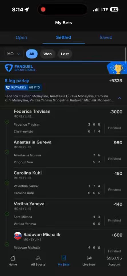 Banggg $10 to $943😂🥳🤷🏽‍♀️ 🎾