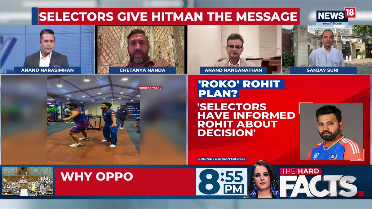 #RohitSharma | For all saying give chance to youngsters, Messi says Hello! Rohit Sharma is a legend. We have not sorted our team for the next five years. Playing should be decided on merit: Anand Ranganathan, Author #TheRightStand | Anand Narasimhan🇮🇳