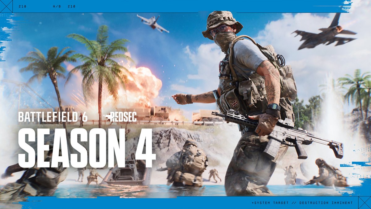 Naval warfare returns ⚓🌊 Watch the Season 4 Gameplay Deep Dive for an extended look at: 🌴 Tsuru Reef, our biggest battlefield yet 🏝️ Wake Island, arriving August 18 🌊 Dynamic Wave System 🚤 New vehicles 🔫 New weapons 🏗️ Custom Lobbies 👀 Spectator Mode ➕ More Get ready to deploy on July 21.