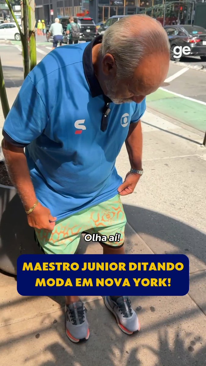 Para mais dicas de moda, favor procurar Maestro Junior 🤝 #GloboNaCopa #ge2026 #novayork