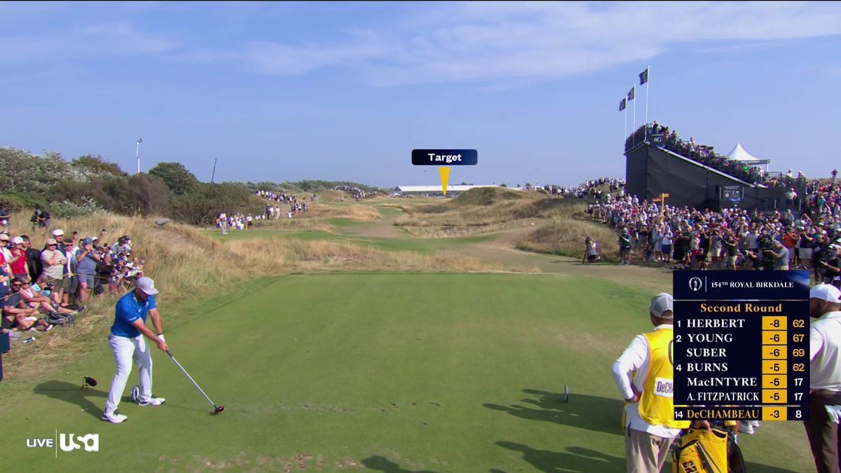 364-YARD BRYSON MOONSHOT 🤯🚀 Bryson DeChambeau takes an aggressive line OVER the flags and nearly drives the 9th green