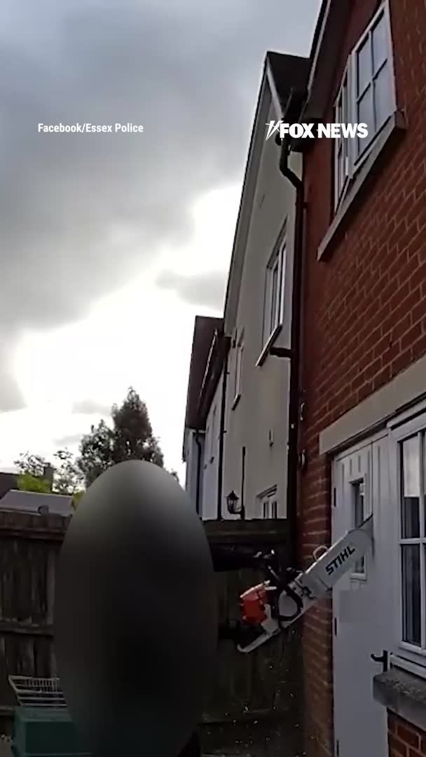 Police bodycam footage shows officers using a chainsaw to break into the home of a suspected drug dealer while he was asleep. Officers found the suspect in bed and recovered heroin and crack cocaine with an estimated street value of about $27,000. He was later sentenced to two and a half years in prison.