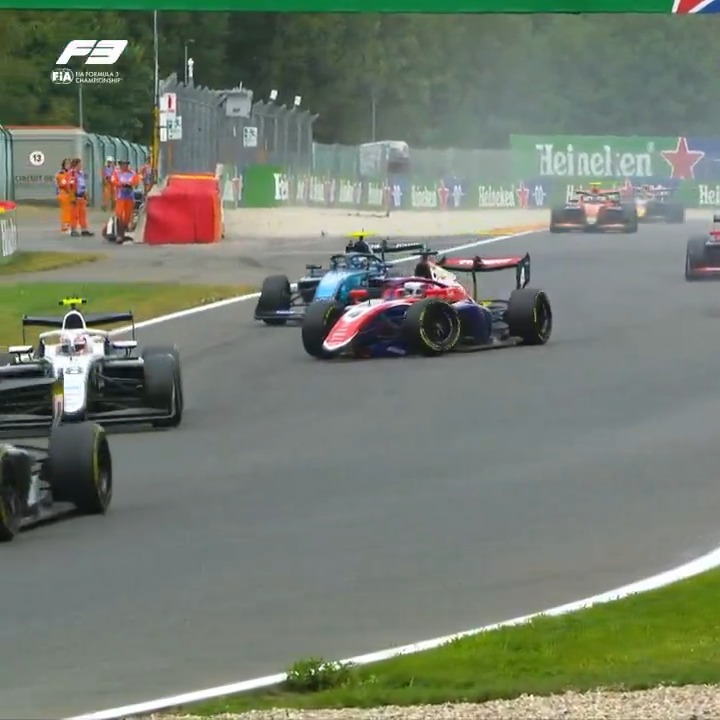 The sequence of events that brought an early conclusion to Qualifying at Spa... ❌ #F3 #BelgianGP
