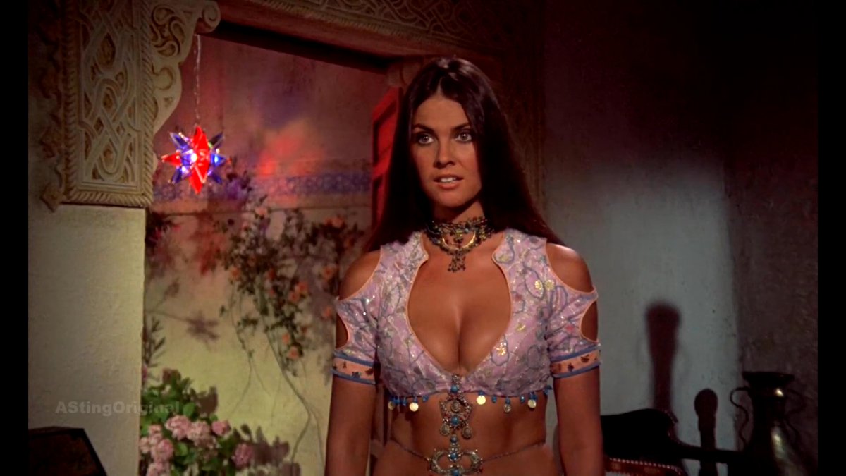"She is curvaceous" Not even Ray Harryhausen’s genius could distract a whole generation of young boys from Caroline Munro’s heaving-bosom prowess in The Golden Voyage of Sinbad (1973).