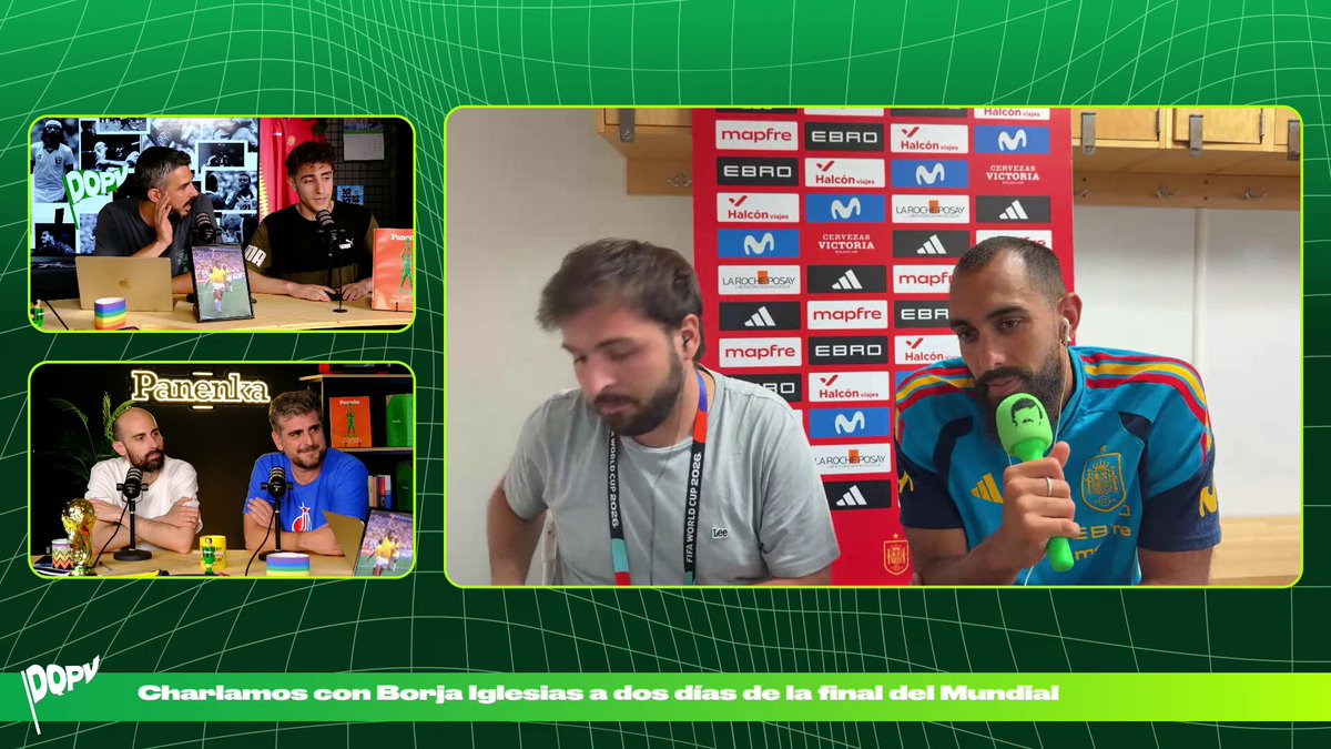 🤝🏻 Borja Iglesias habla sobre tener que 𝗦𝗔𝗟𝗨𝗗𝗔𝗥 a Donald Trump este domingo: 😅 “𝗡𝗢 tengo ganas de que metan en la cárcel” 🔥 “Espero saludarlo en un momento en el que estemos muy contentos, que pase muy 𝗥𝗔́𝗣𝗜𝗗𝗢 y 𝗢𝗟𝗩𝗜𝗗𝗔𝗥𝗠𝗘”