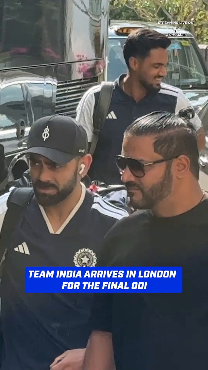 The stage is set in London as Team India reaches for the final ODI against England🏏 The Men in Blue are set to begin their preparations for the decisive clash💙 #ENGvIND 3rd ODI 👉 SUN, 19th JULY, 2:30 PM on JioHotstar