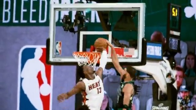Bam Adebayo game winning block on Jayson Tatum in the ECF 🖐️
