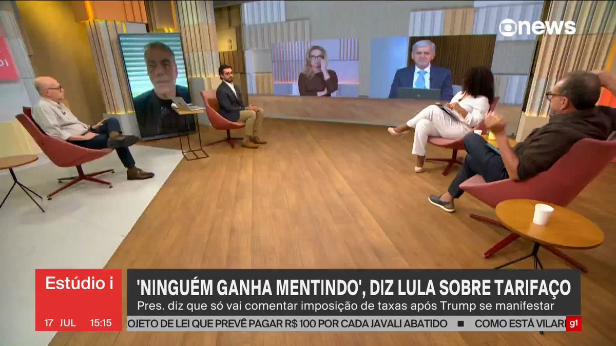 "Ninguém ganha mentindo", diz Lula sobre tarifaço. O presidente também disse que só vai se manifestar sobre as novas taxas depois que Donald Trump falar também. ➡ Assista à #GloboNews ao vivo: #Estúdioi