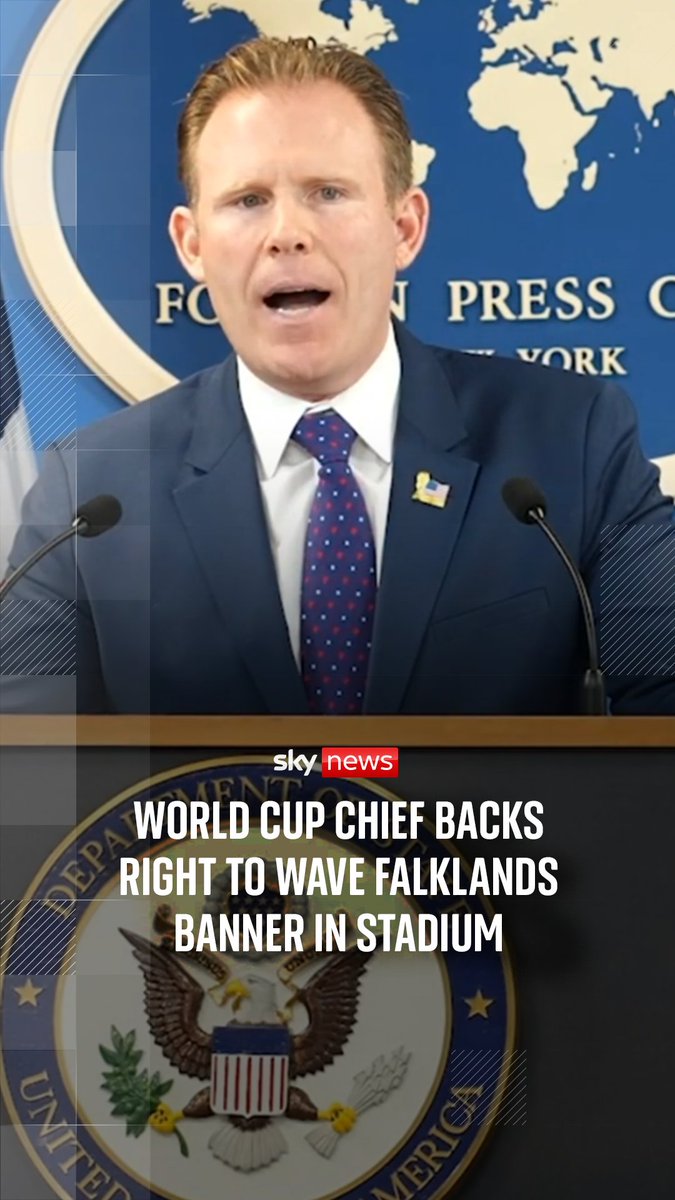 Sky's Rob Harris asks the White House World Cup chief Andrew Giuliani if Argentina's players were wrong to use celebrations in a stadium to claim the sovereignty of the Falkland Islands Watch his response belowโฌ๏ธ