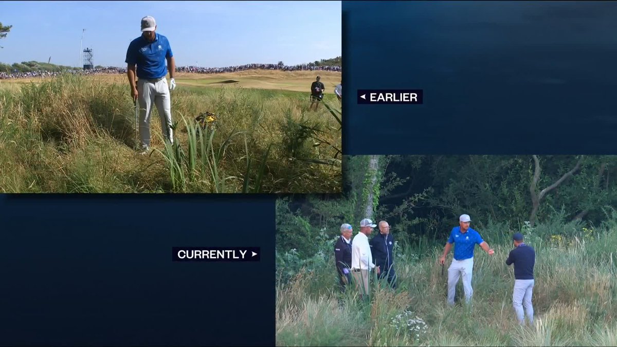 Bryson DeChambeau is involved in a HEATED exchange with officials back at the fifth! 😮