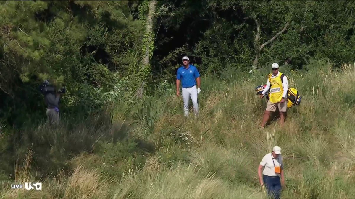 Jim Furyk and Curt Byrum analyze the possible rules infraction involving Bryson DeChambeau on the 5th 🔊