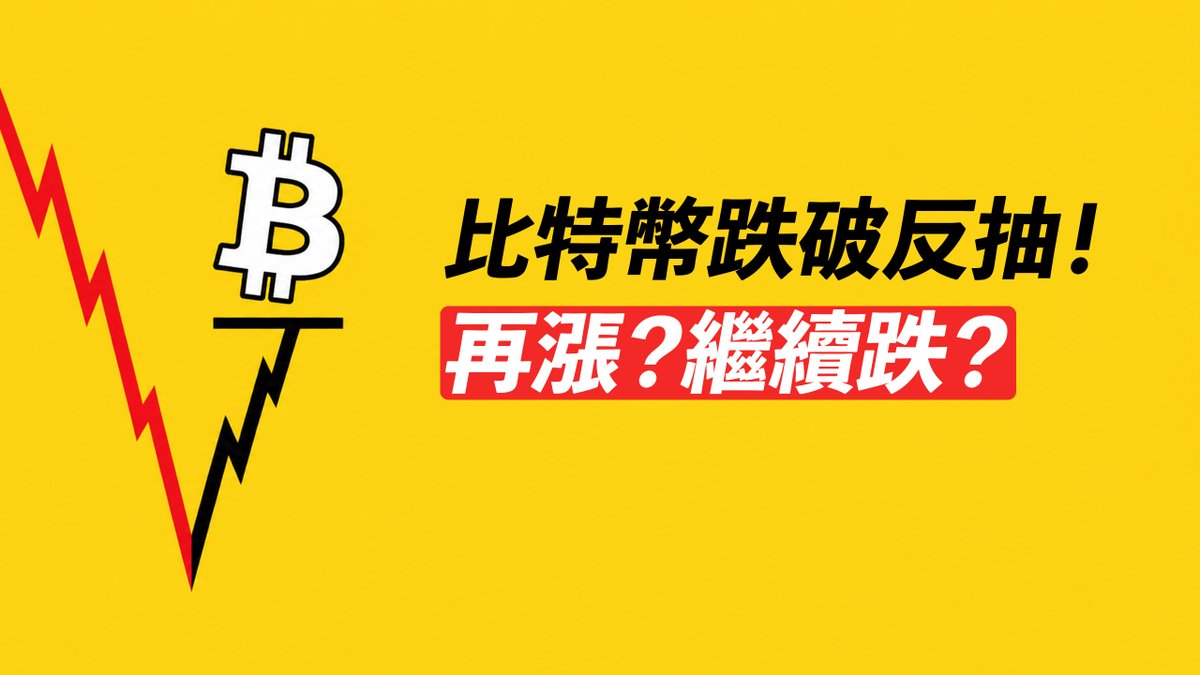 BTC跌破反抽!繼續上漲?還是依然下跌?臨界線!