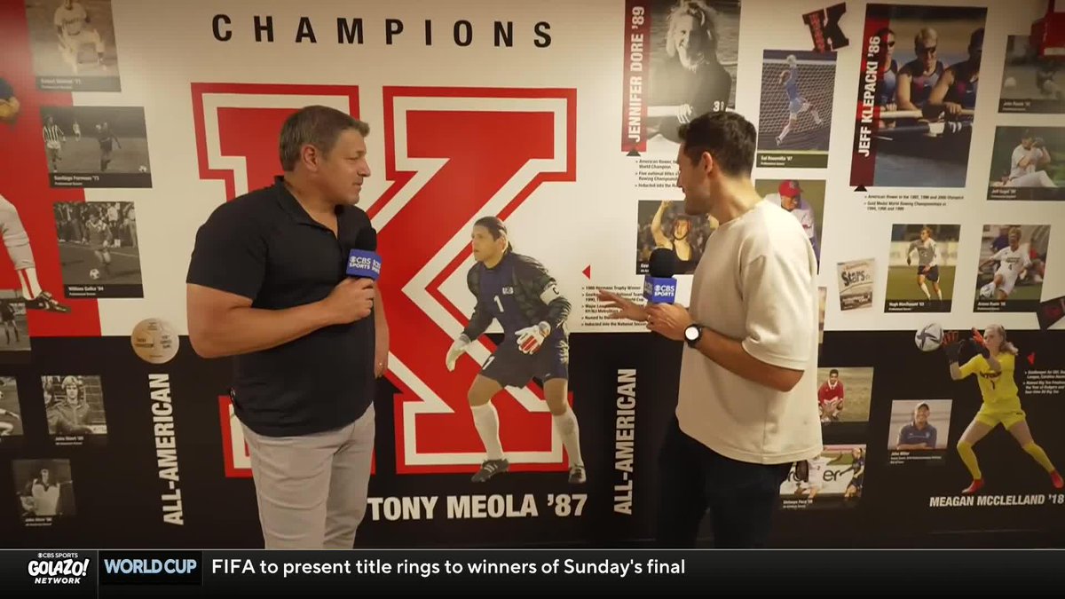 "It's a fascinating matchup of two completely different goalkeepers." Former #USMNT goalkeeper Tony Meola compares the two World Cup final shot stoppers, Unai Simón and Emi Martínez 🧤