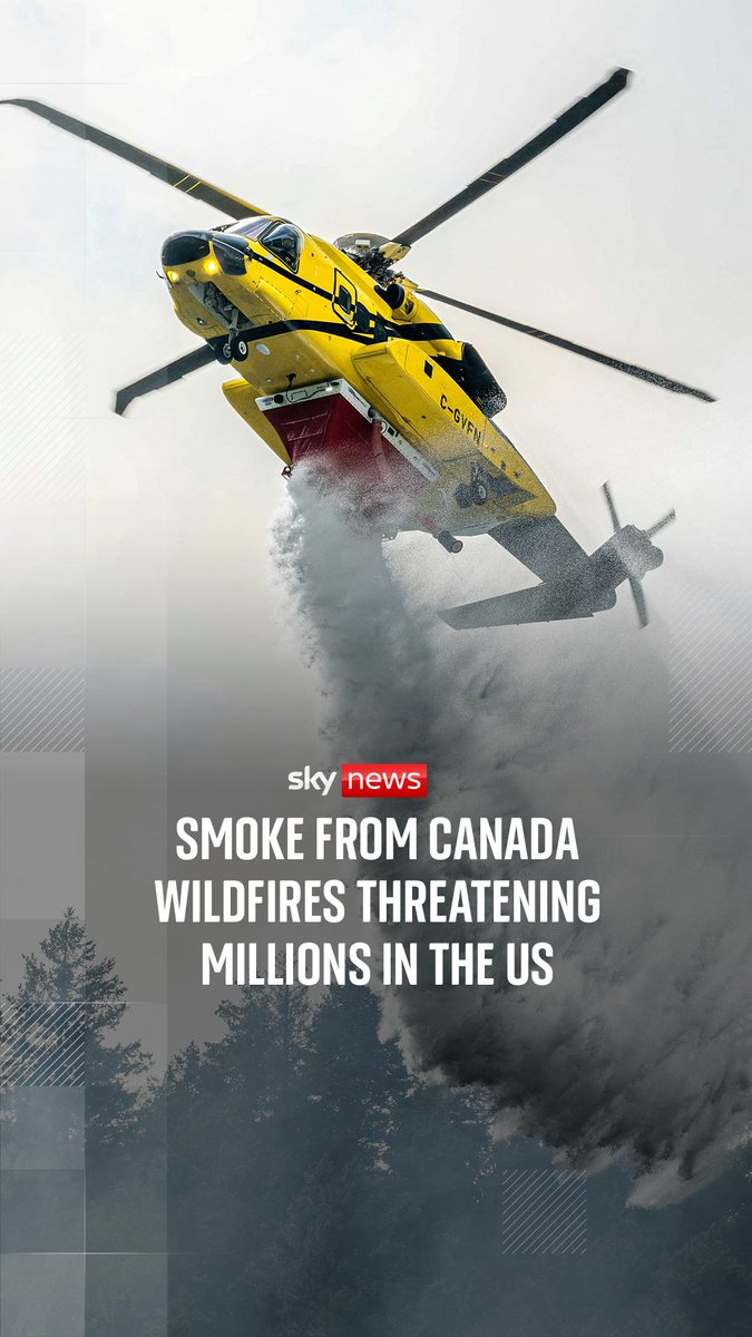 Americans have faced hazardous conditions and orders to stay indoors after smoke from hundreds of Canada wildfires has massively deteriorated air quality in some US cities, including the World Cup final destination of New York Sky's David Blevins reports