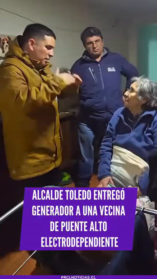 🔴 Muy bien alcalde Toledo, dando el apoyo que se necesita en terreno. Uno se pregunta si las autoridades del gobiero también están entregando generadores a personas electrodependientes.